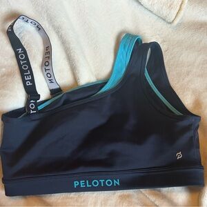 Peloton Dual-Tone Navy & Teal Sports Bra